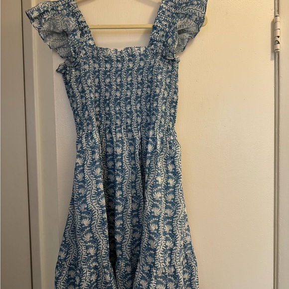 Hillhouse elizabeth nap dress trailing vine blue - Picture 3 of 5